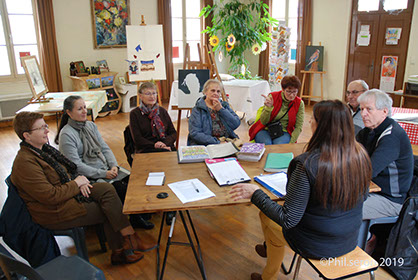 Assemblée générale de l'association Bochages Productions les peintres de la plaine à Condé en Brie dans le sud de l'Aisne