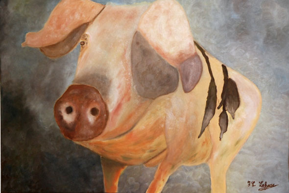 Pig art à l'atelier libre de peinture de Condé en Brie dans le sud de l'Aisne Pig art à l'atelier libre de peinture de Condé en Brie dans le sud de l'Aisne