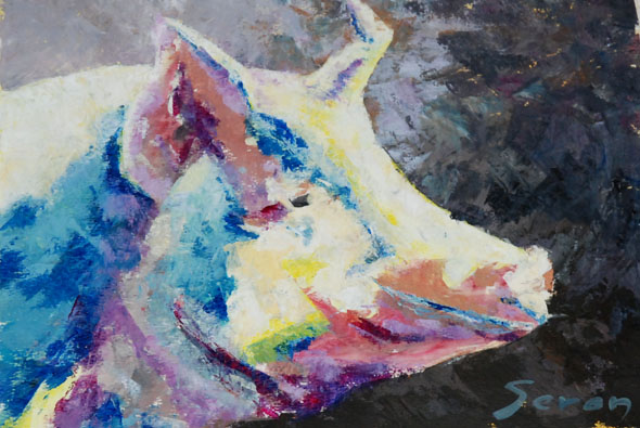 Pig art à l'atelier libre de peinture de Condé en Brie dans le sud de l'Aisne Pig art à l'atelier libre de peinture de Condé en Brie dans le sud de l'Aisne