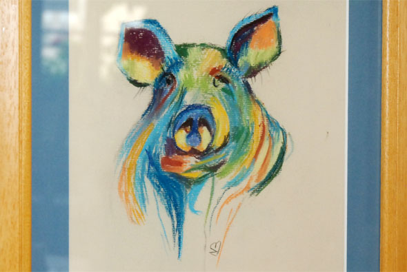 Pig art à l'atelier libre de peinture de Condé en Brie dans le sud de l'Aisne Pig art à l'atelier libre de peinture de Condé en Brie dans le sud de l'Aisne