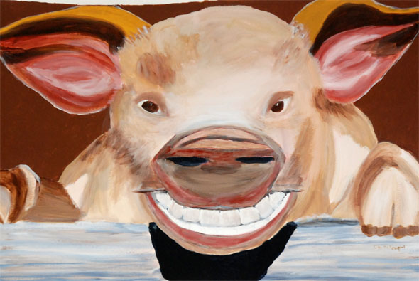 Pig art à l'atelier libre de peinture de Condé en Brie dans le sud de l'Aisne Pig art à l'atelier libre de peinture de Condé en Brie dans le sud de l'Aisne